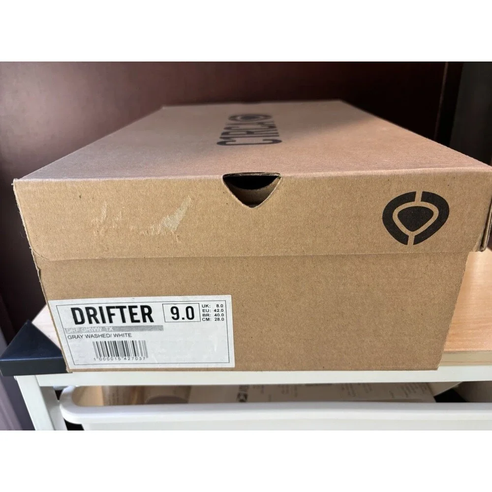 New NIB C1rca Drifter Gray Washed / White Skateboard Shoes Mens Sz 9 Women 10.5